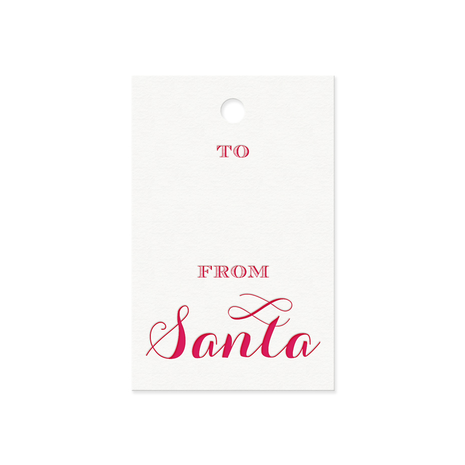 from santa gift tags letterpress greeting cards paper goods and santa gift tags